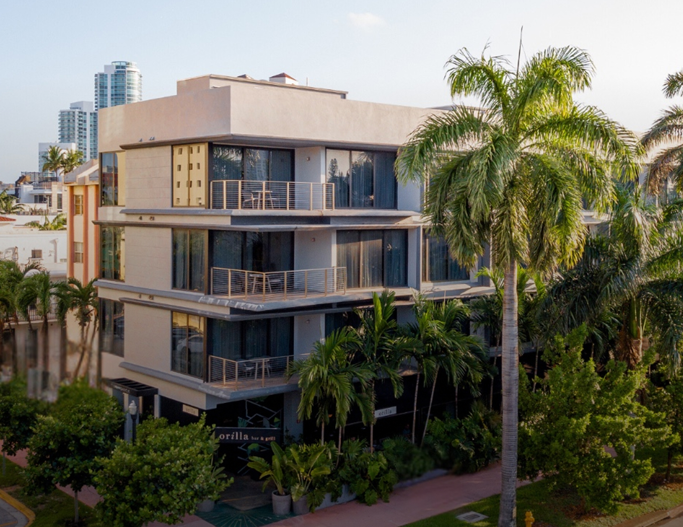 The March Hotel Aerial View
